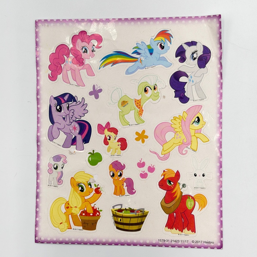 Hasbro My Little Pony Friendship Is Magic 2017 Character Sticker Sheet